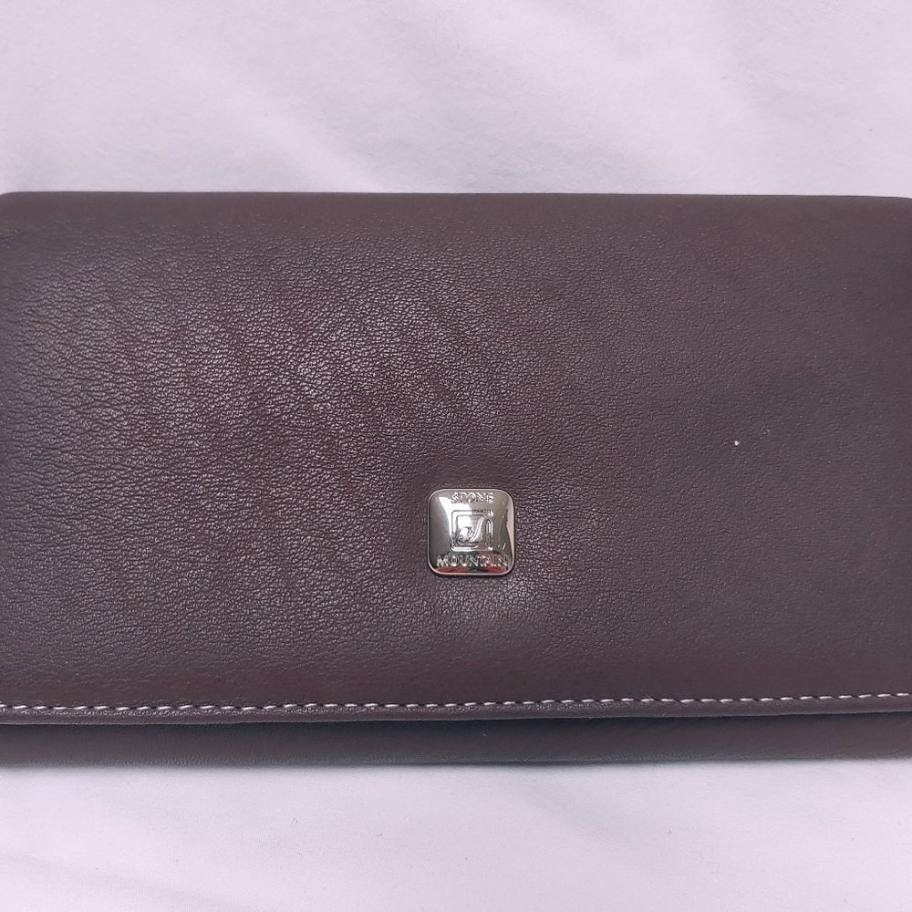 Stone Mountain Brown Leather Trifold Wallet